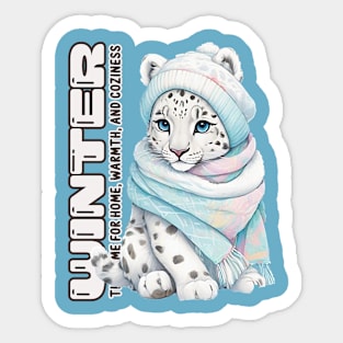 winter warmth and coziness Sticker